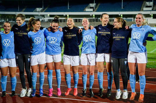 Malmö FFs spelare jublar