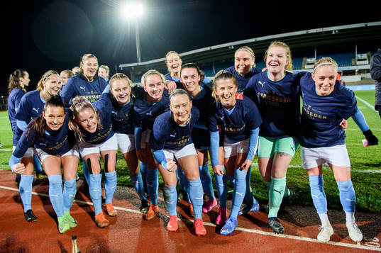 Malmö FFs spelare jublar