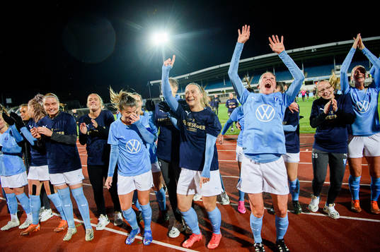 Malmö FFs spelare jublar