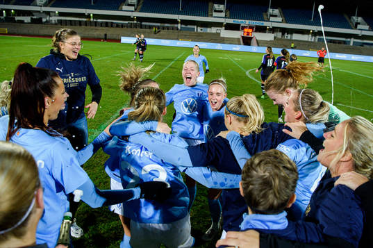 Malmö FFs spelare jublar