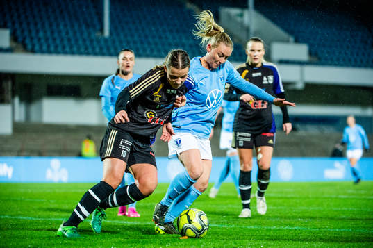 Dalby/Genarps Andrea Rosberg mot Malmö FFs Andrea Sjögren