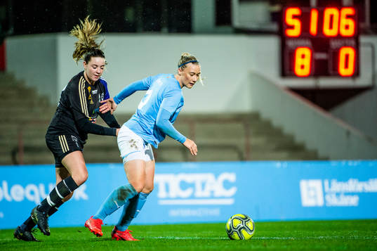 Malmö FFs Madeleine Hejde mot Dalby/Genarps Alexandra