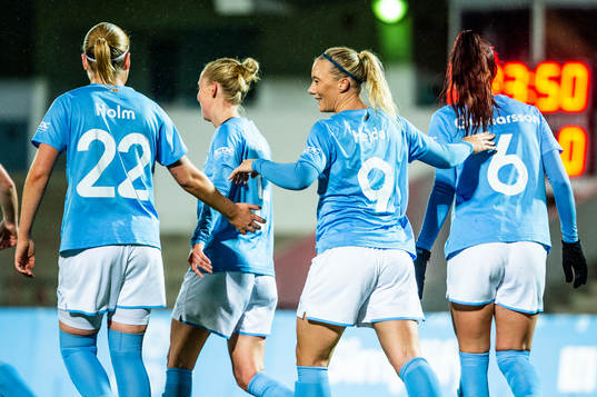 Malmö FFs Rebecka Holm, Stina Stadig, Madeleine Hejde och