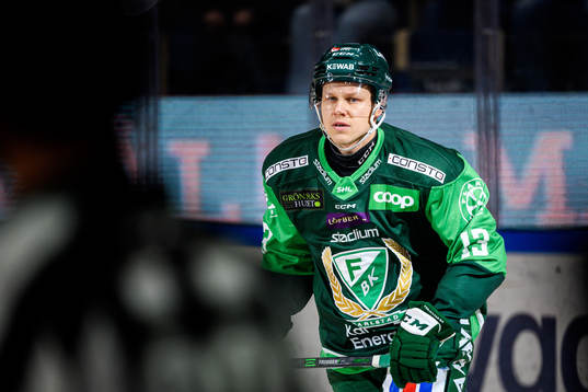 Färjestads Daniel Viksten jublar