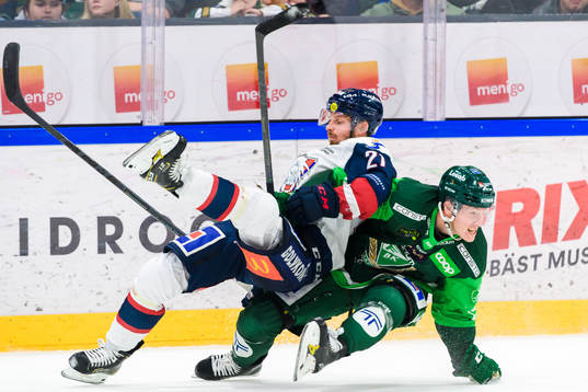 Linköpings Christoffer Ehn och Färjestads Gustav Rydahl
