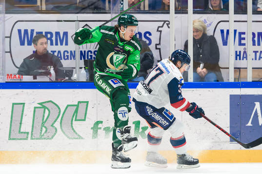 Färjestads Joakim Nygård och Linköpings Jesper Pettersson