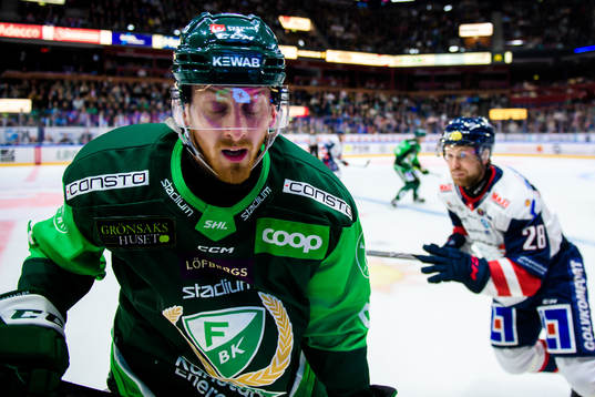Färjestads Pontus Widerström och Linköpings John Nyberg