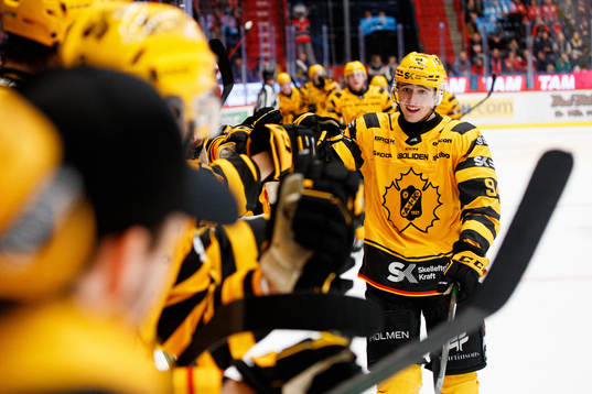 Skellefteås Linus Karlsson jublar