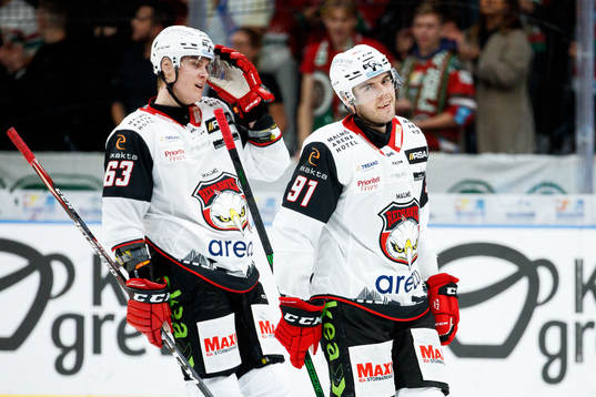 Malmö Redhawks Fredrik Händemark och Magnus Pääjärvi
