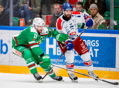 Rögles Mattias Sjögren och Oskarshamns Hynek Zohorna