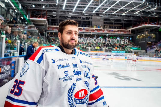 Oskarshamns målvakt Joe Cannata