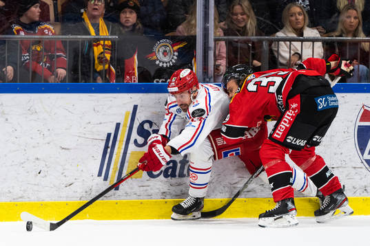 Timrås Albin Lundin och Luleås Pontus Själin
