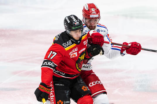 Luleås Isac Brännström och Timrås Oliver Bohm