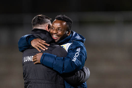 Lunds tränare Igor Arsenijevic och IFK Malmös Monday