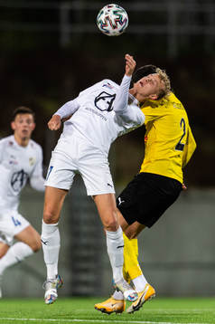 Lunds Bozidar Velickovic och IFK Malmös Jakob Andersson