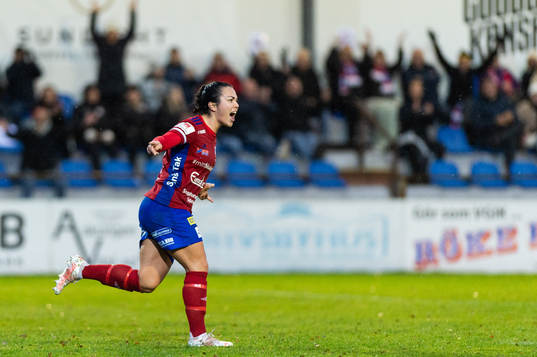 Vittsjös Michelle De Jongh jublar