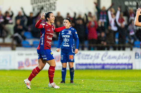 Vittsjös Michelle De Jongh jublar