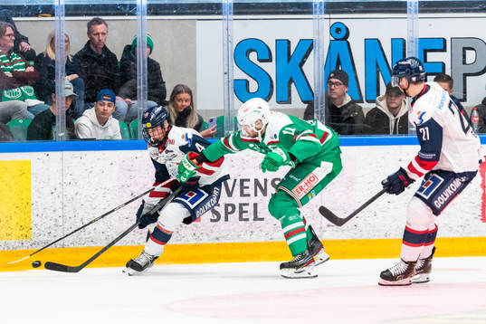 Linköpings Mattias Hävelid  och Rögles Mattias Sjögren