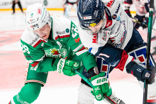 Rögles Anton Bengtsson och Linköpings Henrik Törnqvist