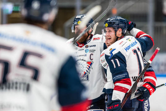 Linköpings Henrik Törnqvist jublar