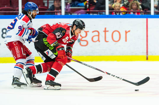 Oskarshamns Cameron Brace och Malmö Redhawks Fredrik