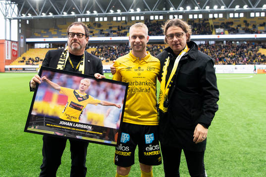Elfsborgs Johan Larsson hyllas för att ha spelat 200