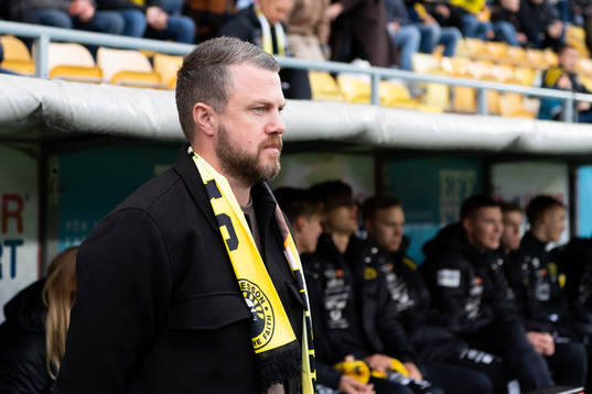 Elfsborgs manager Jimmy Thelin innan fotbollsmatchen i