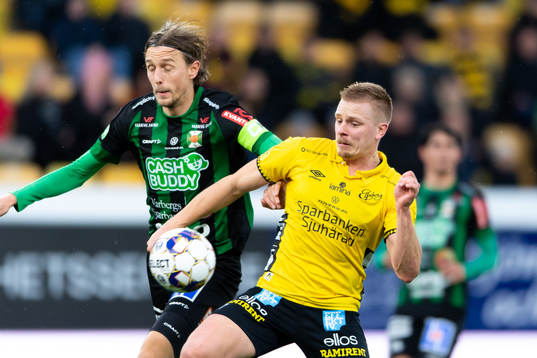 Varbergs Joakim Lindner och  Elfsborgs Per Frick