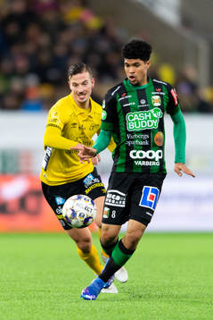 Elfsborgs Simon Olsson och Varbergs Luke le Roux