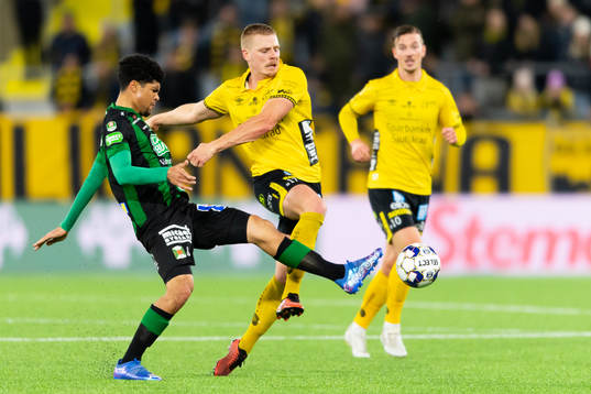 Varbergs Luke le Roux och Elfsborgs Per Frick