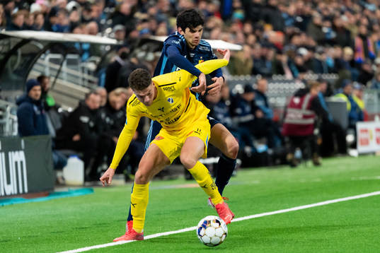 Halmstads Samuel Kroon och  Djurgårdens Jesper Nyholm