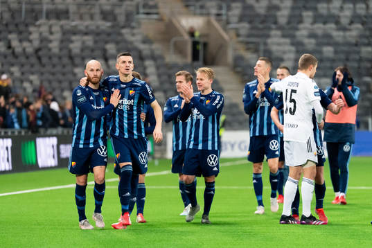 Djurgårdens spelare jublar