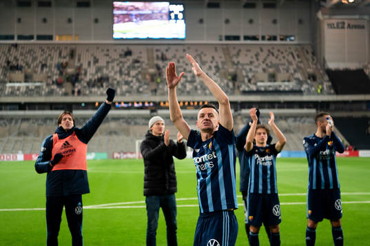 Djurgårdens Haris Radetinac jublar