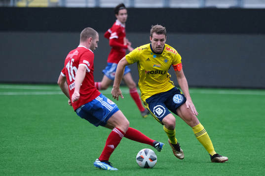 Sävedalens David Franklin och Ängelholms Johan Oremo