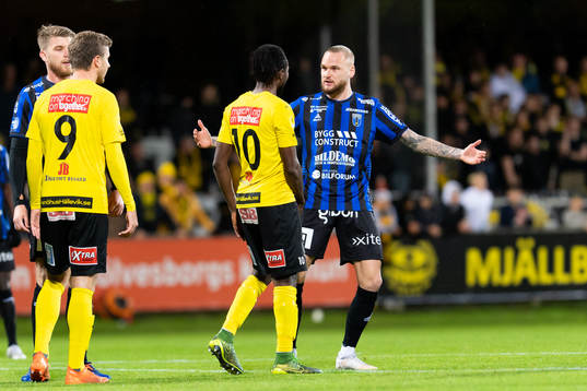 Mjällbys Mamudu Moro och  Sirius Adam Ståhl