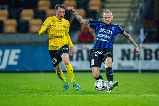 Mjällbys Noah Persson  och Sirius Adam Ståhl