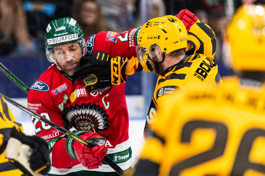 Frölundas Joel Lundqvist och Skellefteås Petter Granberg