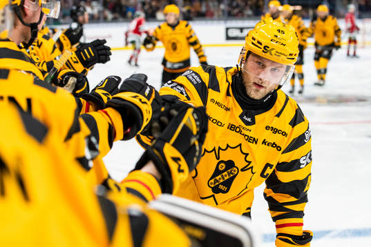 Skellefteås Oscar Möller jublar
