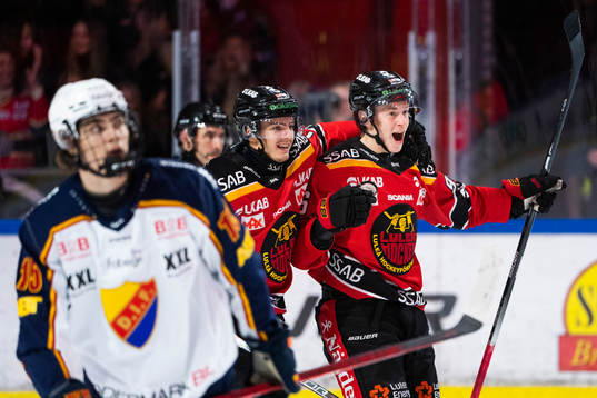 Luleås Pontus Andreasson jublar