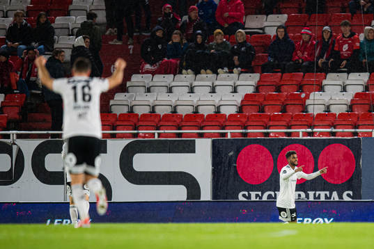 Emil Konradsen Ceide of Rosenborg celebrates