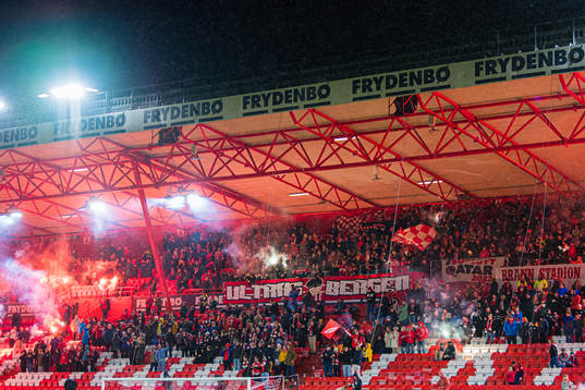 Spectators in the stands