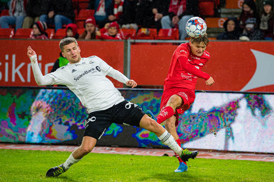 Carl Johan Holse Justesen of Rosenborg and David Møller