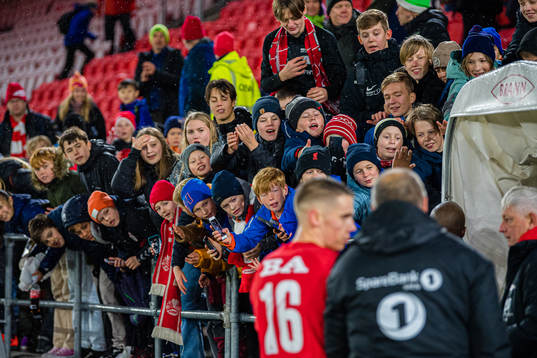 Spectators in the stands