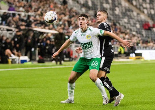 Hammarbys Mayckel Lahdo och Örebros Benjamin Hjertstrand