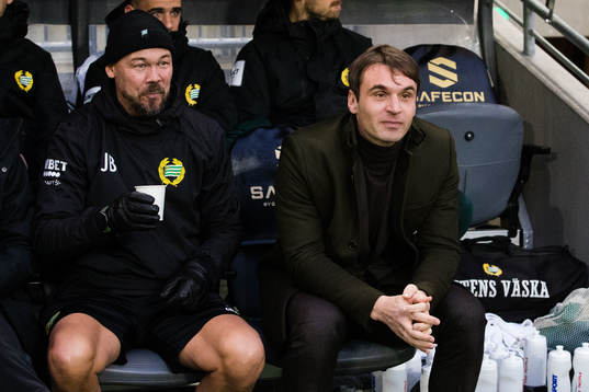 Hammarbys assisterande tränare Joachim Björklund och