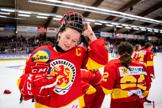 Smålands Hilda Svensson jublar