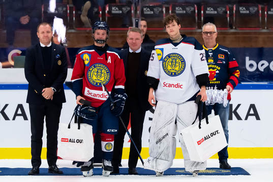 Stockholm Syds Joakim Engholm och  Stockholm Nords Oscar