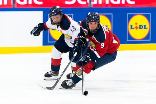 Stockholm Nords Elliot Sigrell och  Stockholm Syds Joakim