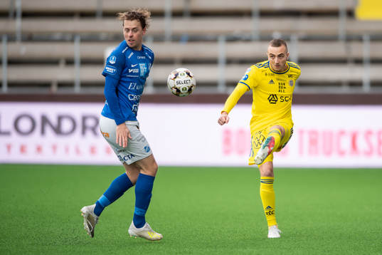 Norrbys Robin Strömberg och Sundsvalls Dennis Olsson