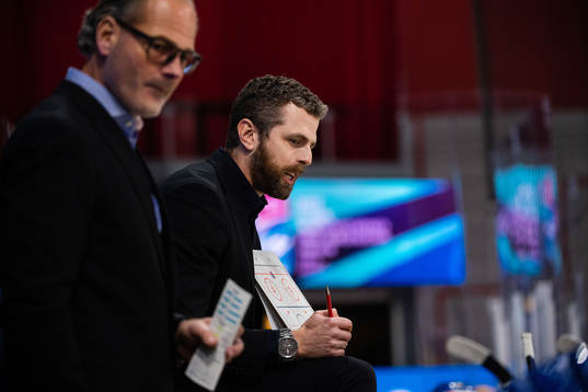 assistant coach Andreas Spångberg and head coach Ulf